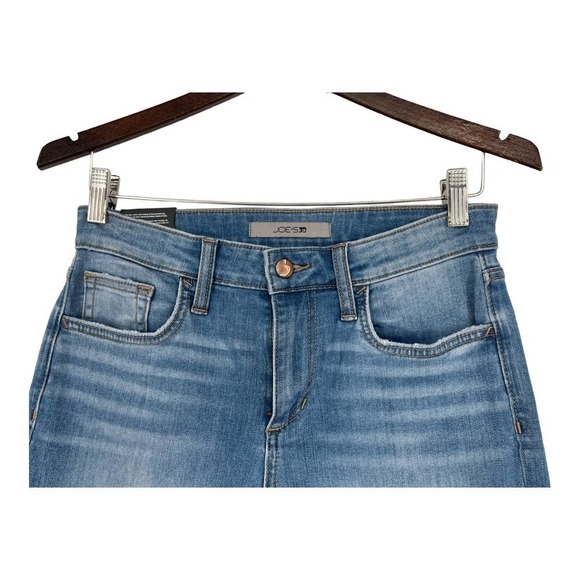 Joe's Jeans Mid Rise Boyfriend wide leg Crop w/ Raw Hem- Size 25-NWT- MSRP $189 - Picture 3 of 9